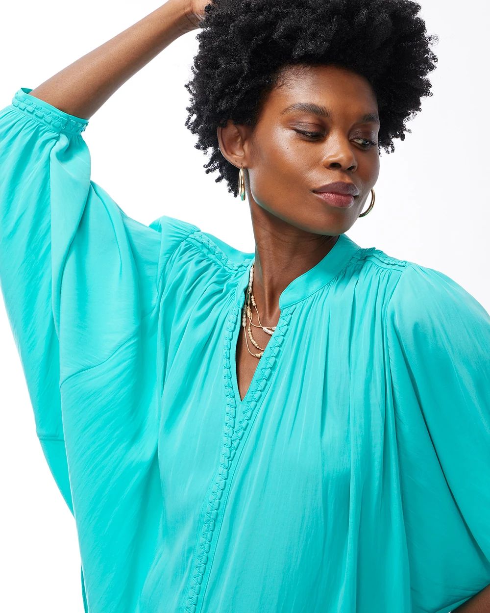 chic Zenana Luxe Hacci Relax Fit Drop Shoulder Sweater w/ Pocket